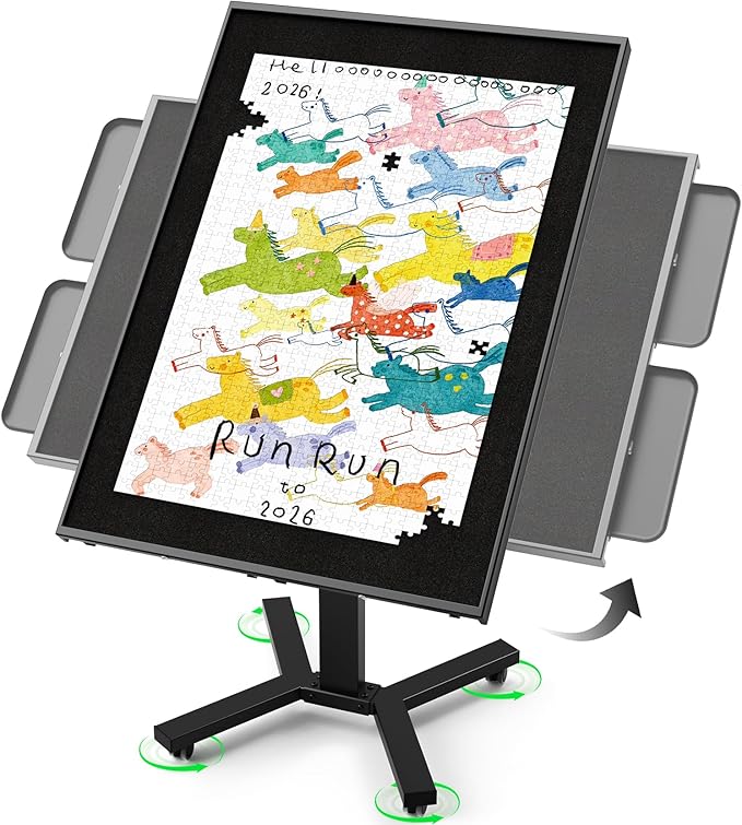 Flip Top Puzzle Table | 2000 Piece Horizontal Vertical Puzzle