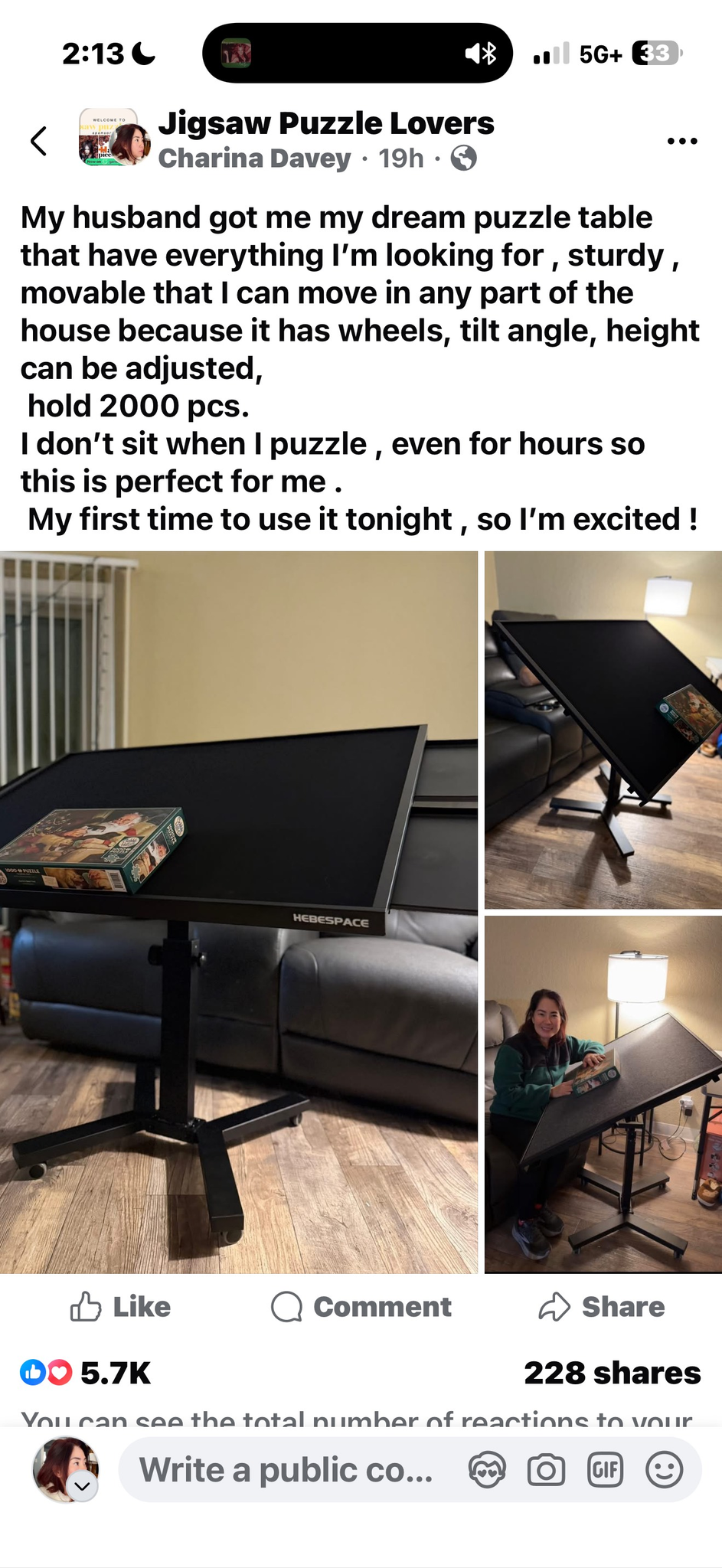 The Global Puzzle Lovers’ Obsession: Why This HEBESPACE Puzzle Table Made Her the “Happiest Puzzler”