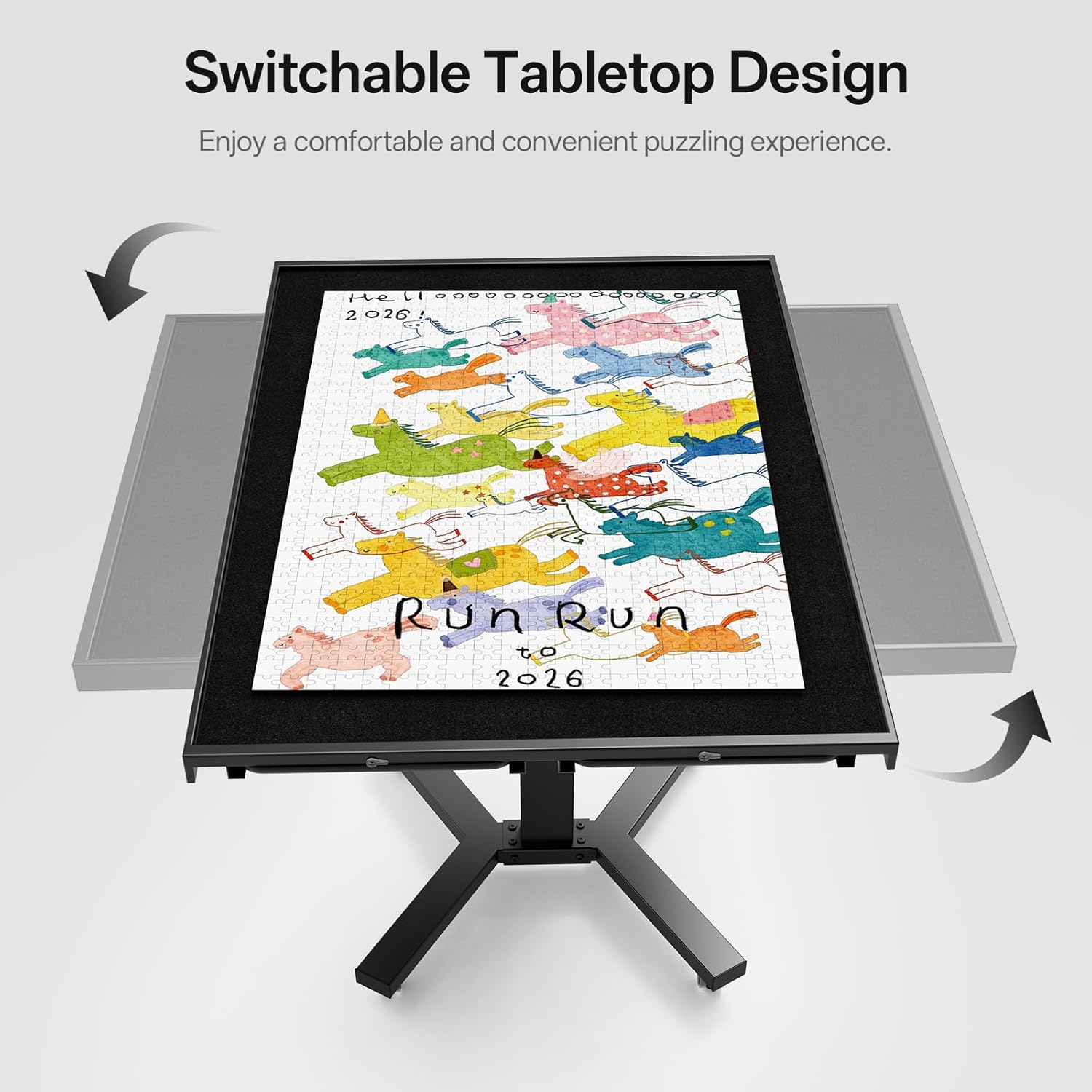 Flip Top Puzzle Table | 2000 Piece Horizontal Vertical Puzzle