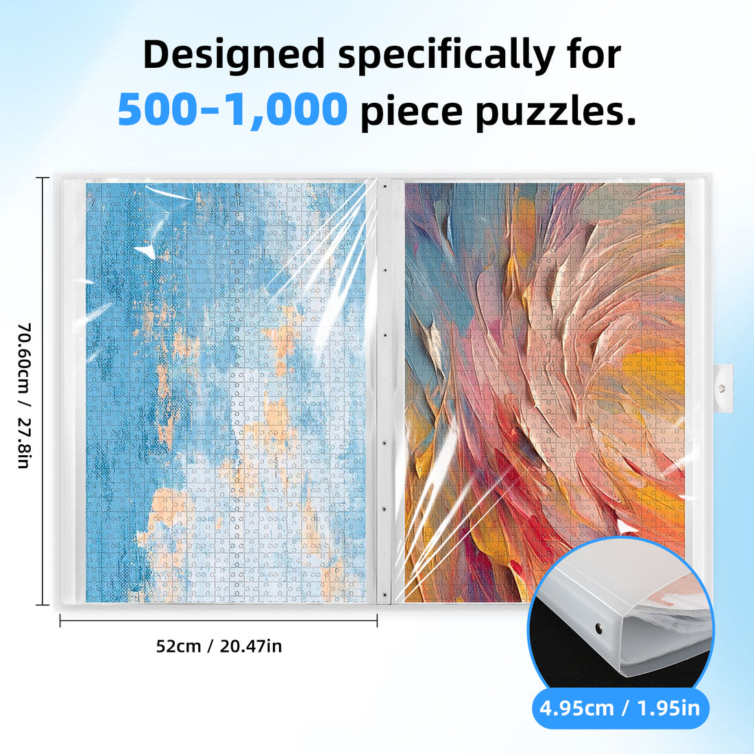 HEBESPACE Puzzle Storage Book (for Finished Puzzles)