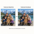 Family photo transformed into a personalized 1000-piece jigsaw puzzle